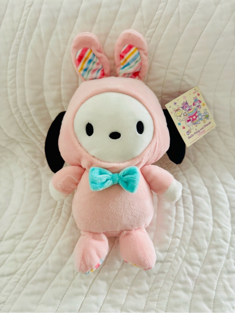 Sanrio Pochacco Easter Bunny Plush Brand New With Tags 8”